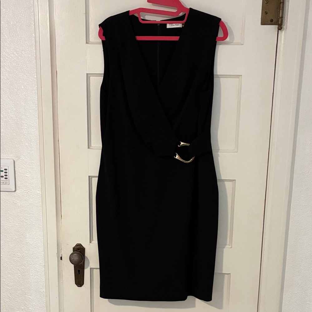 Calvin Klein Size 12 Elegant Black Dress